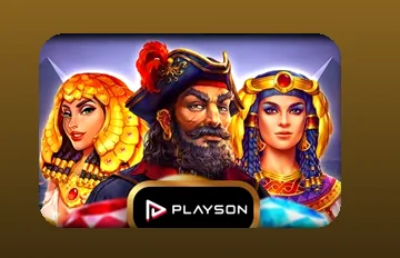 โลโก้ค่าย Playson ที่เปิดให้เล่นใน IOS123